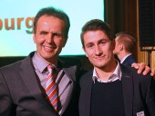 Daniel Markus und Paul Verhaegh bei der Sportlerehrung der Stadt Augsburg 2014