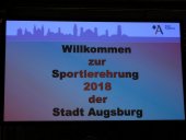 Daniel Markus - Sportlerehrung der Stadt Augsburg 2018